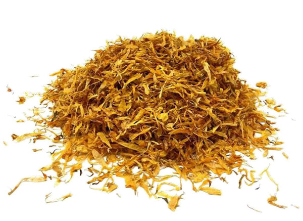 Genda Flower Petals (Dried)-Marigold Flower-गेंदा फूल की पंखुड़ियाँ-Raw Herbs-Tagetes Tenuifolia-Marry Golad Phool-Jadi Booti-Single Herbs