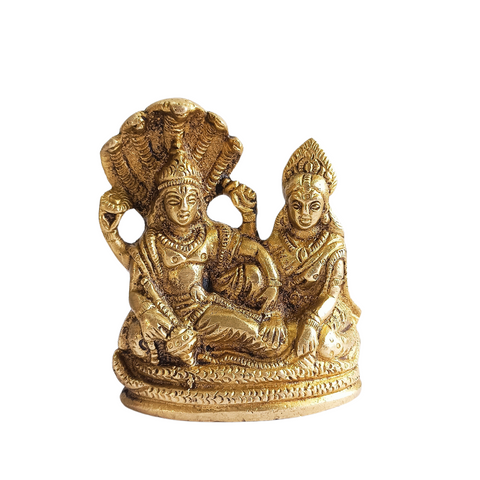 Lakshmi Narayan Brass (Pital) Murti-लक्ष्मी नारायण- Lakshmi Narayan Statue- Goddess Lakshmi God Narayan Murti-Lakshmi Narayan Idol-Pital Murti (Brass) For Pooja,Decoration ,Temple Decorative,& Gifts