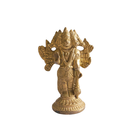 Panchmukhi Balaji Brass (Pital) Murti-पंचमुखी बालाजी मूर्ति- Panchmukhi Balaji Statue- God Panchmukhi Balaji Murti- Panchmukhi Balaji Idol-Pital Murti (Brass) For Pooja,Decoration ,Temple Decorative,&amp; Gifts