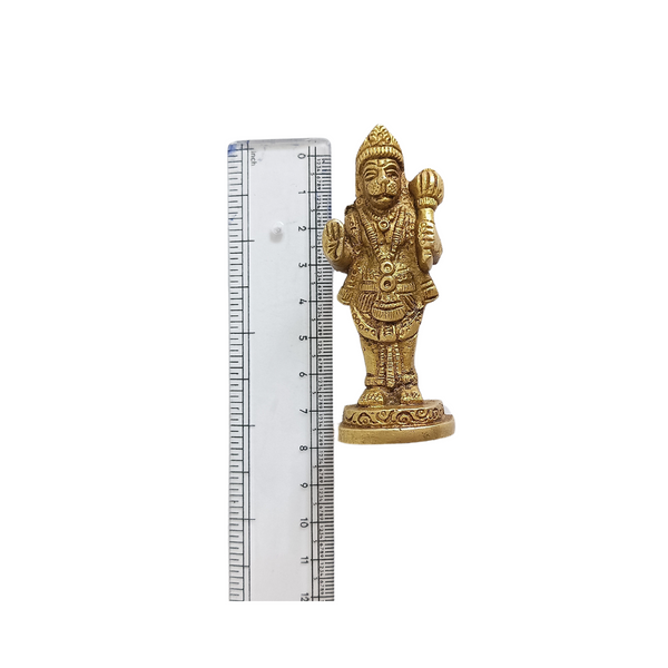 Lord Hanuman Brass (Pital) Murti - Pavanputra Idol – Maruti– Sankat Mochan - Bajrangbali Sculpture - Veera Hanuman Idol - Pital Murti (Brass) For Pooja, Decoration & Gifts