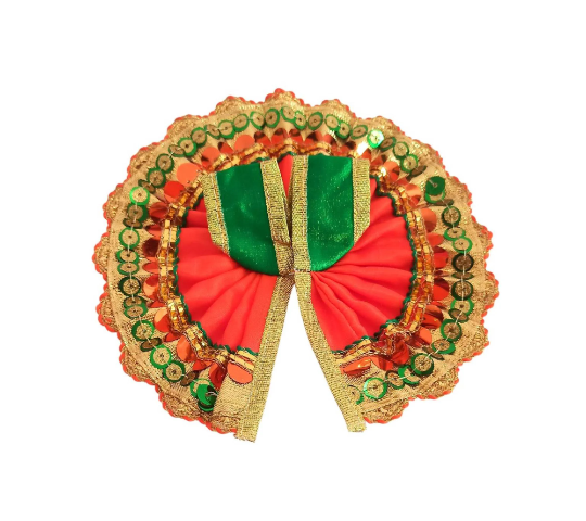 Laddu Gopal Dress -Bal Gopal Ji Poshak-Krishna Ji Dress- Kanhaiya Ji-Kanha Ji-Govinda-Thakur Ji-Bal Gopal-Mix Colors-Size: 2 No