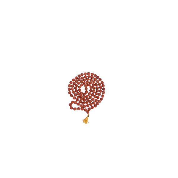 Rudraksha Mala 108 Beads-Divine Brown Rudraksha Mala-Japa Mala-Jaap Mala For Meditation And Yoga(No. 4)