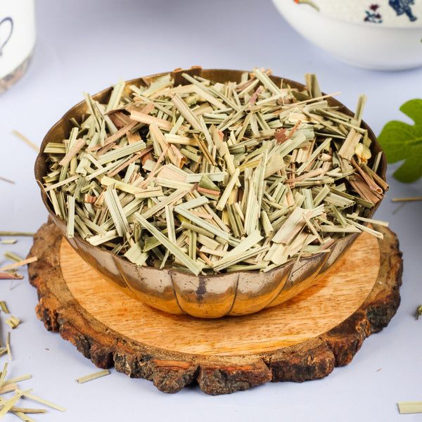 Lemon Grass (Tea Cut Format)-Fever Grass-नींबू घास-Raw Herbs-Lemongrass-Jadi Booti-Single Herbs
