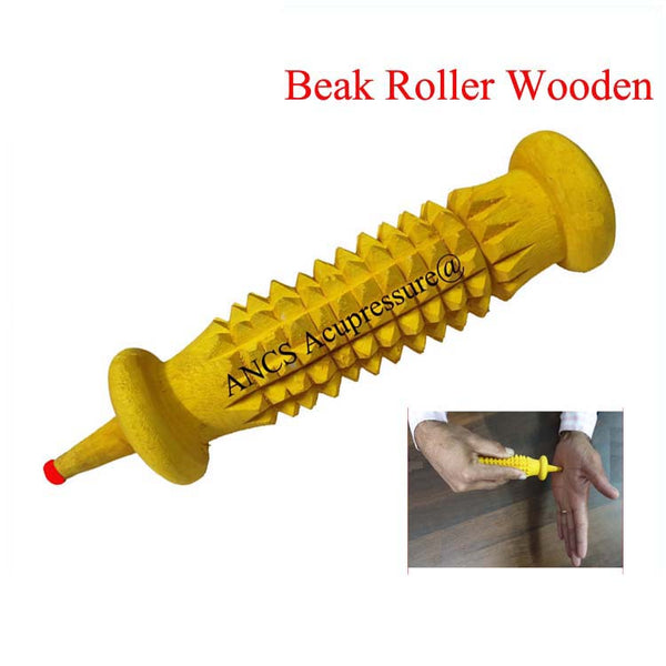 Acupressure Beak Roller (Wooden)-एक्यूप्रेशर बीक रोलर (लकड़ी) AP-082