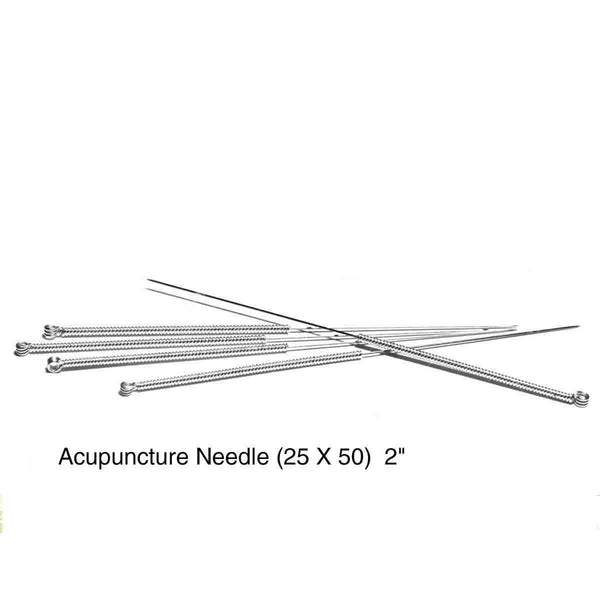 Acupuncture Needle (25X50) 2" (100pc)  एक्यूपंक्चर नीडल 2" (25X50)100pcs  AC-1114