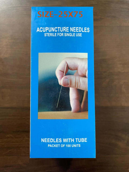 Acupuncture Needle (25X75) 3 (100pc) एक्यूपंक्चर नीडल 3" (25X75) 100 पीस AC-1116