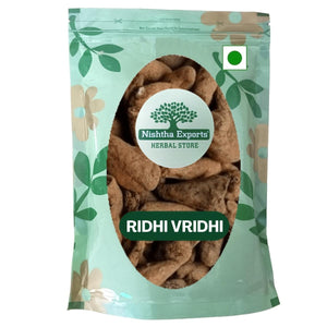 Ridhi Vridhi Seeds Raw Herbs- रिद्धि वृद्धि के बीज-Habenaria Intermedia dried Jadi Booti