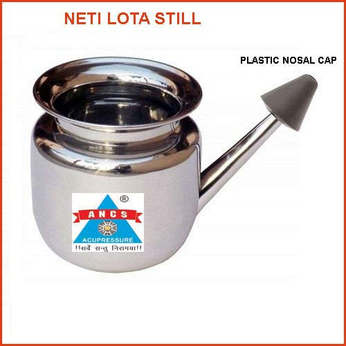 Jal Neti Lota Steel For Sinus  जल नेति लोटा स्टील-AC-1815