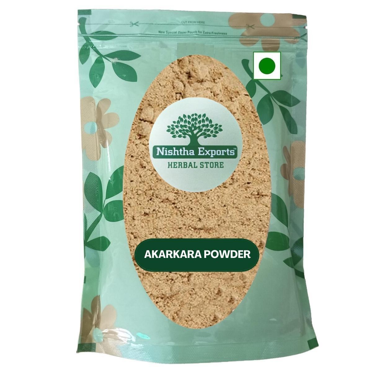 Akarkara Roots Powder - Akarkara Jadd Powder -अकरकरा पाउडर - Anacyclus pyrethrum - Pellitory Roots Raw Herbs-Jadi Booti