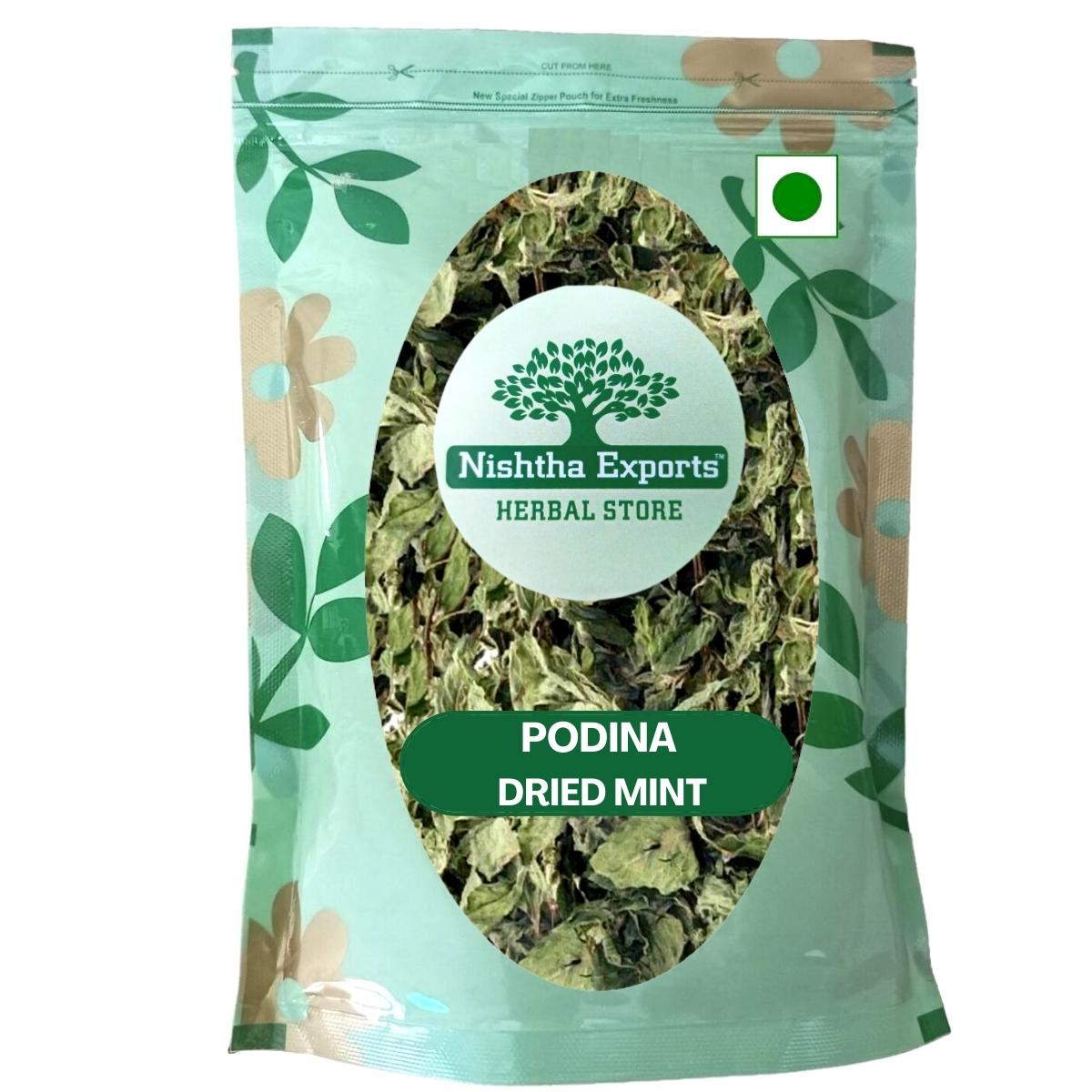 Pudina Dry Leaves-Podina Sookha-Pudina Sukha-पुदीना सूखे पत्ते-Podina-Mint-Mentha piperita Dried -Raw Herbs-Jadi Booti