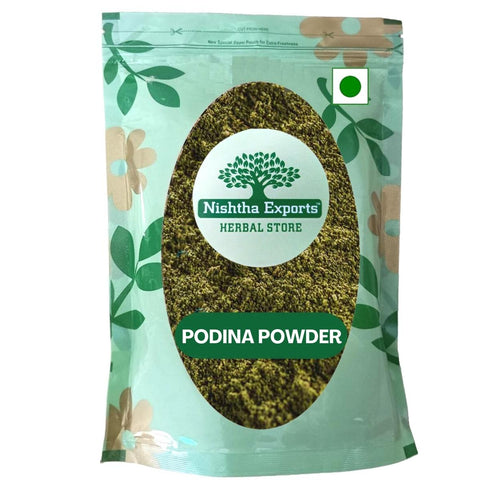 Podina Powder-Pudina Powder-पोदीना पाउडर-Mentha Arvensis Raw Herbs-Jadi Booti