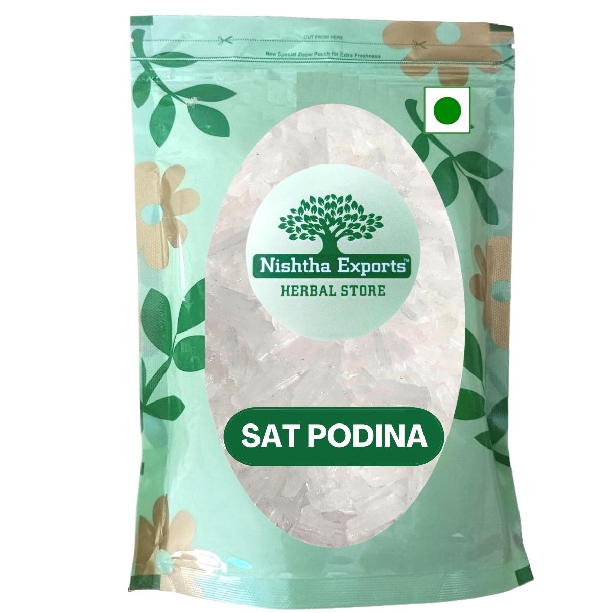 Sat Podina- Pudina Ka Phool -मेन्थॉल- Menthol - Peppermint- Mentha Arvensis Extract-Raw herbs-Jadi Booti