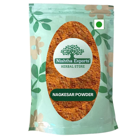 Nagkesar Powder -Nag Kesar Powder-नागकेसर पाउडर -Nagkeshar-Nag Keshar-Ochrocarpus Longifolius Raw Herbs-Jadi Booti