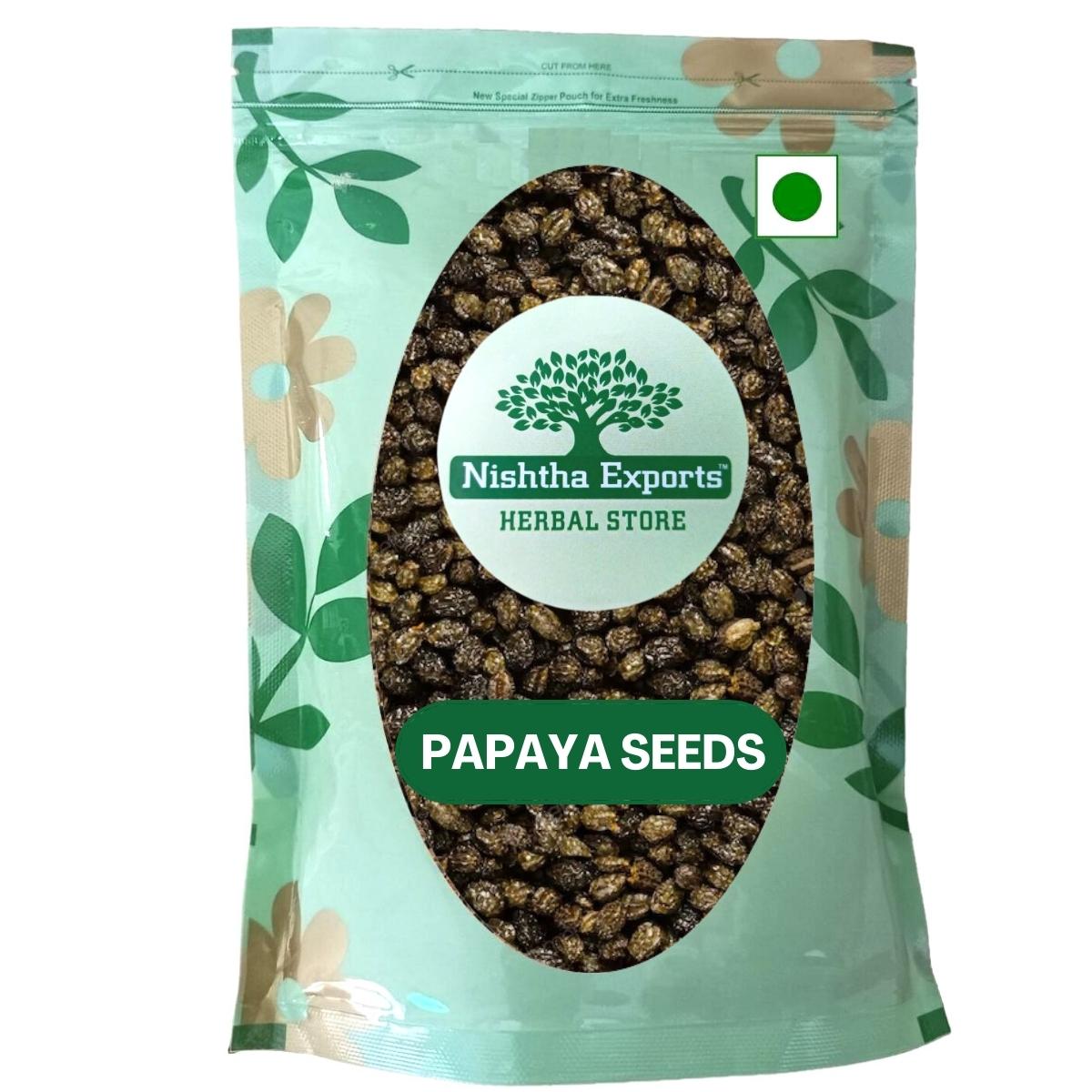 Papita Beej - Papeeta Seeds -पपीता बीज- Papaya Seeds Raw Herbs-Jadi Booti