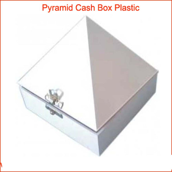 Pyramid Box (Cash Box) Pyramid Box as a moneybox, ornament box पिरामिड नकद बॉक्स सफेद AC-706