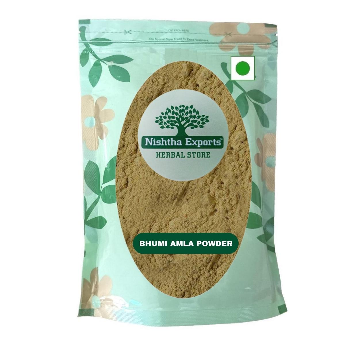 Bhumi Amla Powder - Bhumi Aamla Powder-भूमि अमला-Dried Raw Herbs/Jadi Booti Bhoomi Awla-Phyllanthus Niruri