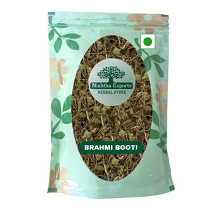 Brahmi Booti-Saraswati Leaves-ब्राह्मी बूटी-Bacopa Monnieri Dried-Indian Pennywort-Raw Herbs-Jadi Booti