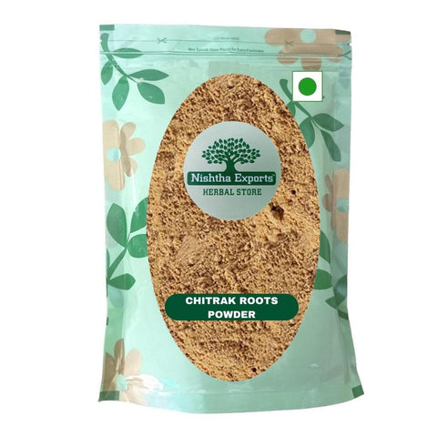 Chitrak Root Churna Powder-Chitrak Chal Powder-चित्रक छाल पाउडर -Plumbago Zeylanica Bark Raw Herbs-Jadi Booti