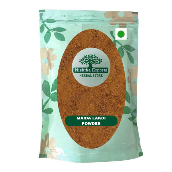 Maida Lakdi Powder - Maida Wood Powder -मैदा लकड़ी पाउडर- Litsea Glutinosa Raw Herb-Jadi Booti