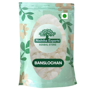Banslochan Spl (Synthetic) - Tabasheer - Dried-Bambusa Vulgaris-बंबुसा वल्गारिस-Raw Herbs/Jadi Booti - Bamboo Camphor