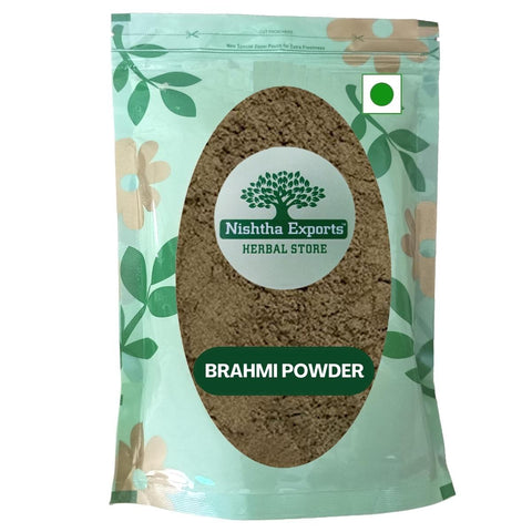 Brahmi Booti Powder - Saraswati Leaves Powder -ब्राह्मी बूटी पाउडर- Bacopa Monnieri Raw Herbs-Jadi Booti