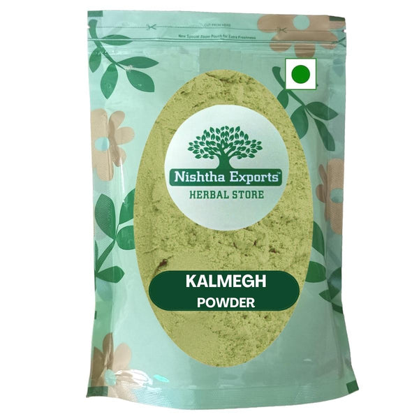 Kalmegh Powder-Chirayta Hara-Kaalmegh Powder-कालमेघ पाउडर-Kariyat Raw Herbs-Jadi Booti
