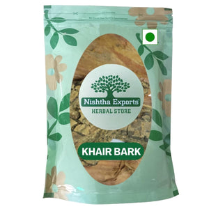 Khair Chhal-Khair Bark-Khair Chaal- खैर छल-Khadira Khadir Dried -Acacia Catechu Raw Herbs-Jadi Booti