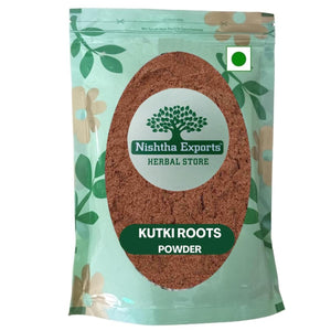 Kutki Root Powder - Katuki Jadd Powder -कुटकी की जड़ का पाउडर- Kutaki Roots Powder - Picrorhiza Kurroa Raw Herbs-Jadi Booti