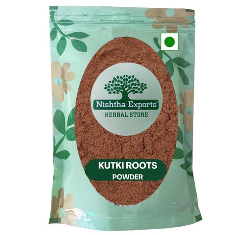 Kutki Root Powder - Katuki Jadd Powder -कुटकी की जड़ का पाउडर- Kutaki Roots Powder - Picrorhiza Kurroa Raw Herbs-Jadi Booti