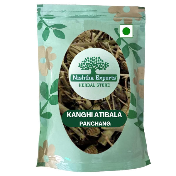 Kanghi-Atibala Panchang-Balbeej Dried-कंघी-अतिबाला पंचांग-Indian Mallow-Raw Herbs Abutilon Indicum Jadi Booti