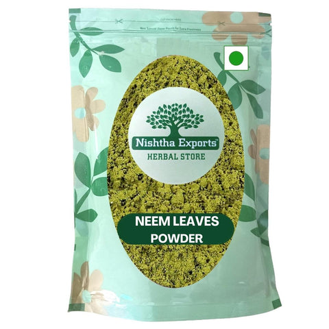Neem Leaves Powder - Neem Patta Powder- नीम के पत्तों का पाउडर- Azadirachta Indica Raw Herbs-Jadi Booti