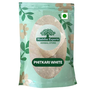 Phitkari White - Fitkari Safed - Potash Alum - fitkari - safed - raw - herbs
