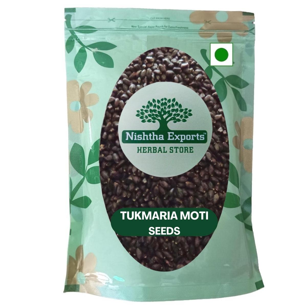 Tukmaria Moti Beej - Sabja Seeds -तुकमरिया मोटी बीज Ocimum basilicum Raw Herbs-Jadi Booti