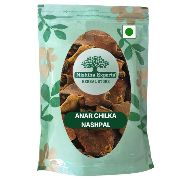 Anar Chilka - Nashpal - Naspal - Anaar Chhilka dried-अनार छिलका- Pomegranate Peel Raw Herbs-Jadi Booti