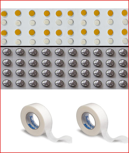 Sujok Star-40pc, Byol-40pc, Magnets Medium Size Diameter-(5mm) & Paper Tape-2pc Half Inch