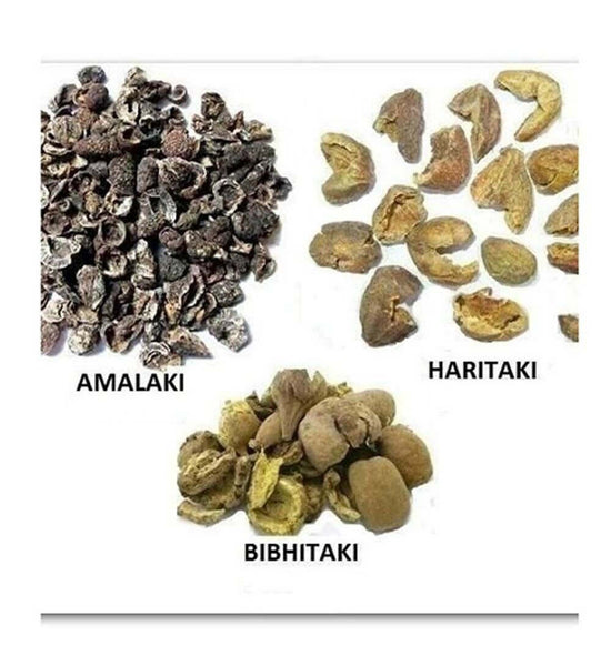 Triphala-Amalaki-Haritaki-त्रिफला-Bibhitaki Raw Herbs-Jadi Booti Dried