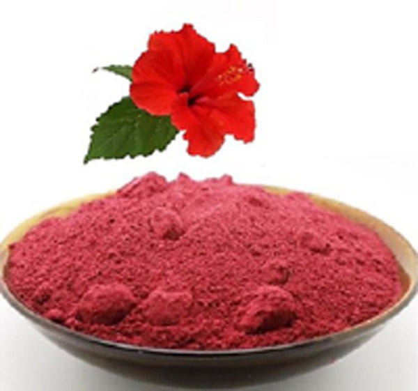 Gudhal Phool Powder - Hibiscus Flower Powder - गुड़हल फूल पाउडर-Gudhal Flower Powder - Hibiscus Rosa- Sinensis Raw Herbs-Jadi Booti