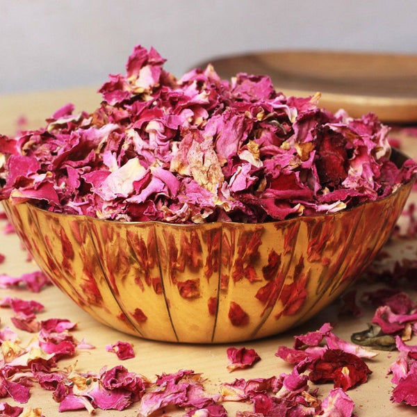 Gulab Patti - Rosa Gallica dried – गुलाब पत्ती-Dry Rose Petal Raw Herbs-Jadi Booti