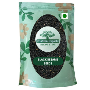 Til Kala - Kali Til - Black Sesame Seeds -तिल काला- Niger Seed - Sesamum indicum Raw Herbs