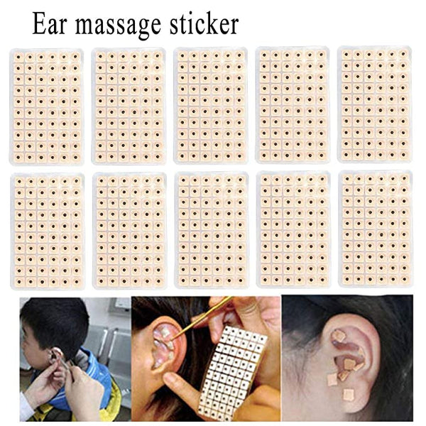 ACUPRESSURE New Ear Patch Auriculotherapy Acupuncture Seeds Plaster Magnetic Therapy - 600 Pc With Jimmy 1